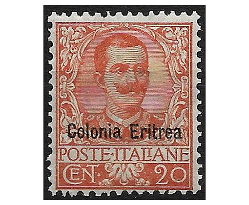 francobolli italia colonie  eritrea1893 sassone n.1 e n.2 nuovi 